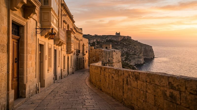  Mdina silent city Malta with golden streets and baroque architecture