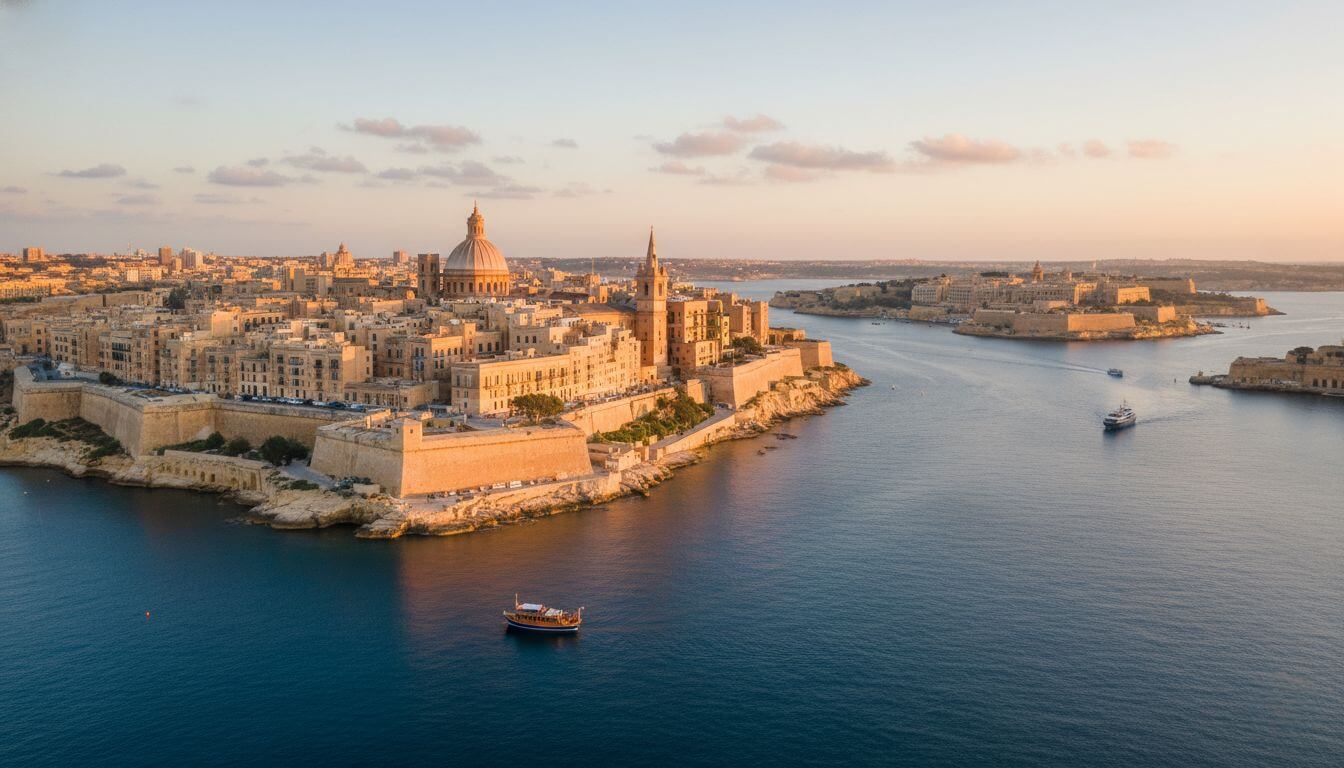 Valletta skyline and Grand Harbour view