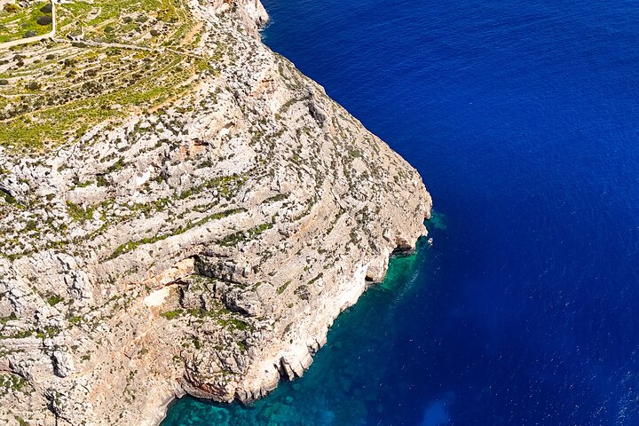 Aerial view of Dingli Cliffs in Malta