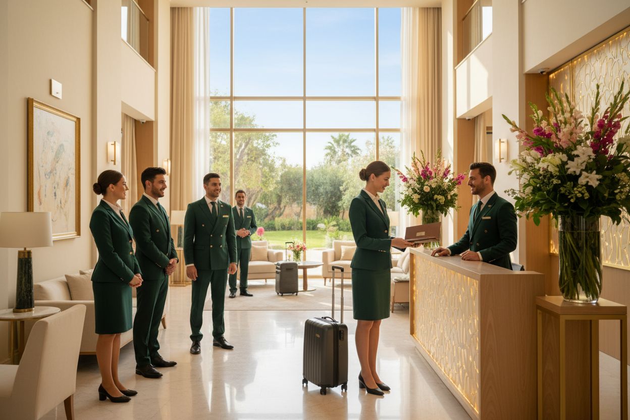 Concierge welcoming guests at luxury property in Malta representing seamless local support