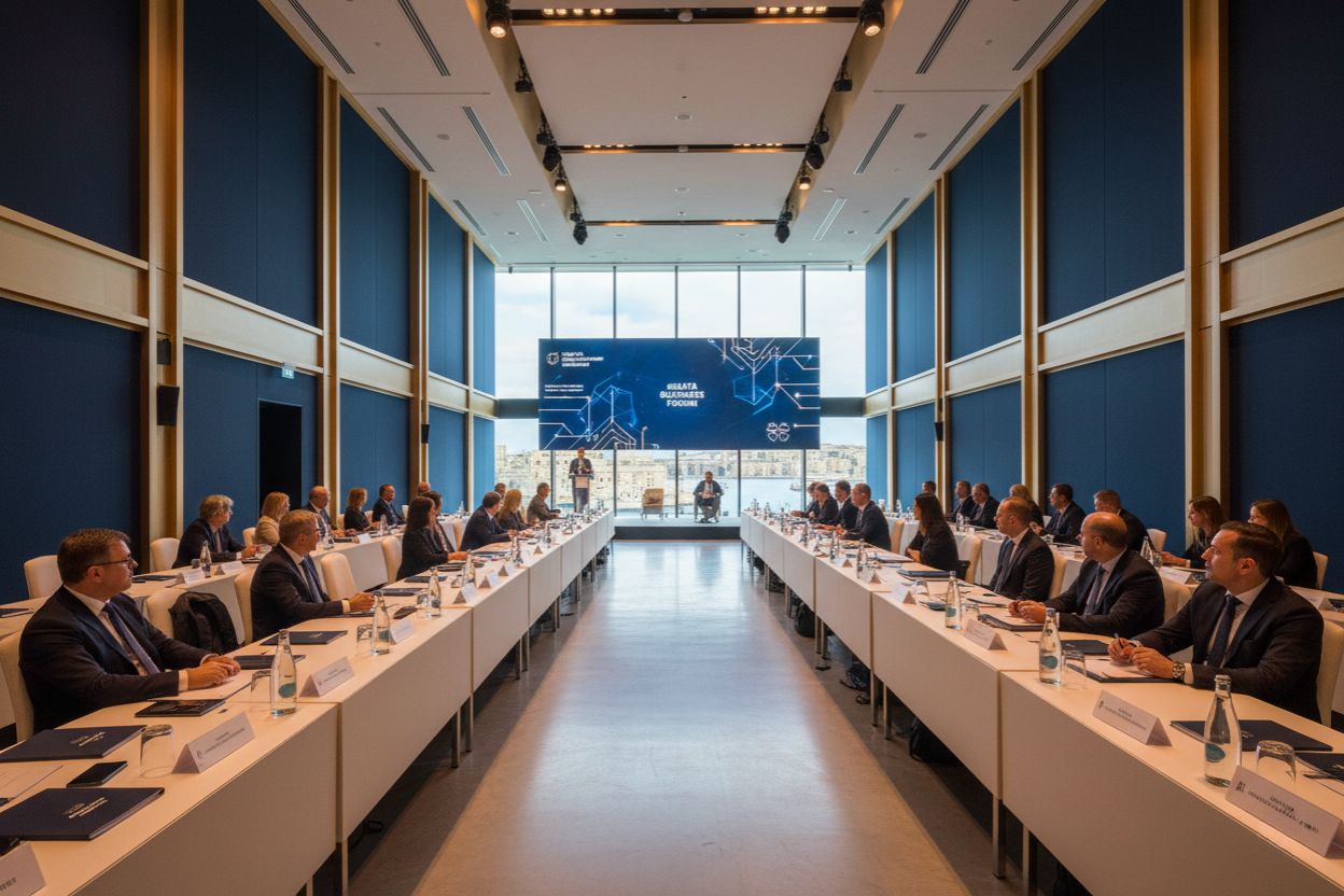 State-of-the-art conference hall with AV setup in Malta