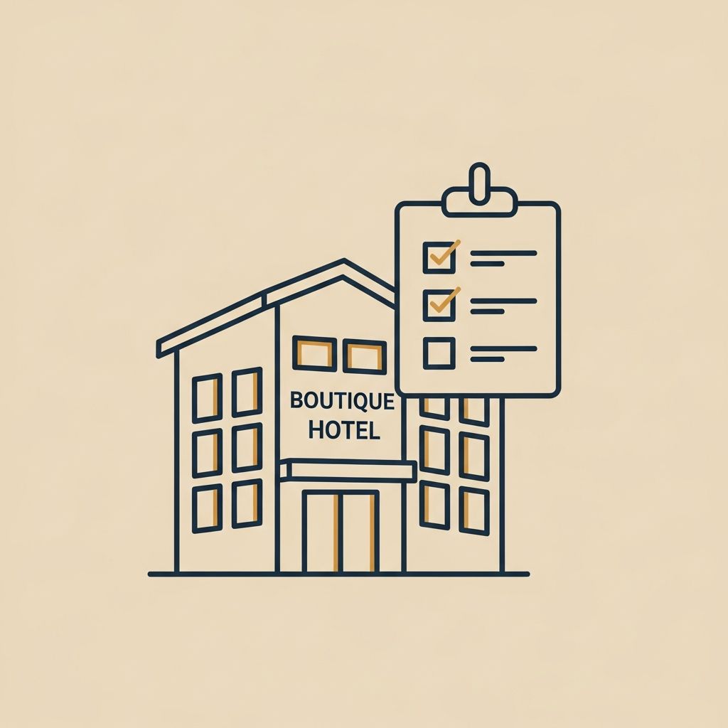 High-comfort stay with full logistics icon