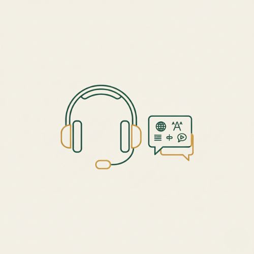 Icon of multilingual coordination and concierge team for yacht services